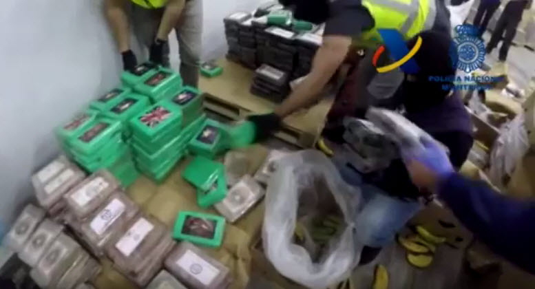 На юге Испании конфисковали крупнейшую партию кокаина в Европе