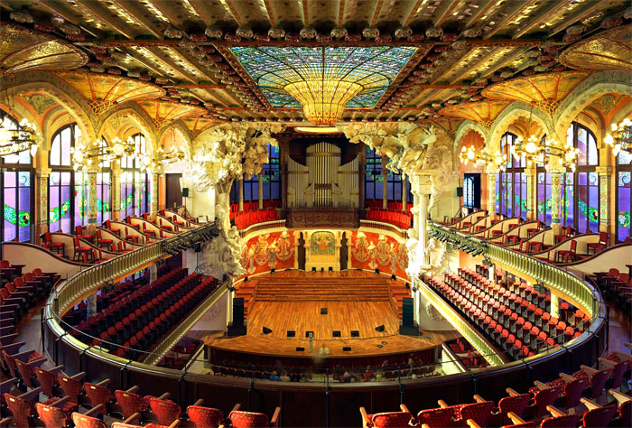 Дворец каталонской музыки - Достопримечательности Барселоны - Наша Испания