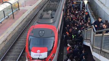 Железнодорожный хаос в Барселоне