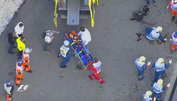 Карлос Сайнс после аварии